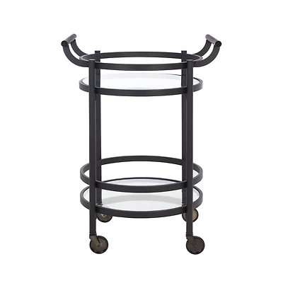 Sienna 2 Tier Round Bar Cart