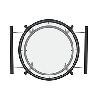 Sienna 2 Tier Round Bar Cart
