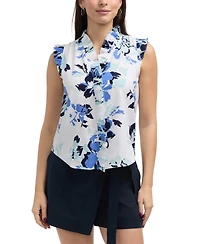 Ellen Tracy Women's Shirt with Ruffle Detail