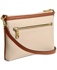 Coach Refined Pebble Leather Legacy Zip Top Smal Crossbody