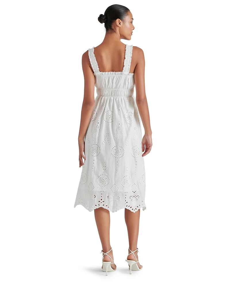 Steve Madden Women's Harmony Cordon Eyelet Dress