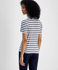 Tommy Hilfiger Women's Dot-Stripe Polo Shirt