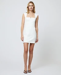 French Connection Women's Whisper Notched Square Neck Dress