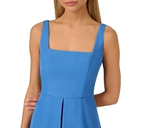 Adrianna by Adrianna Papell Women's Square-Neck Crepe Romper