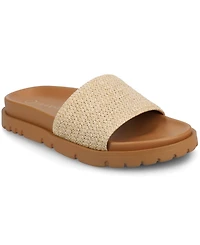 Journee Collection Women's Starr Slide Footbed Flat Sandals