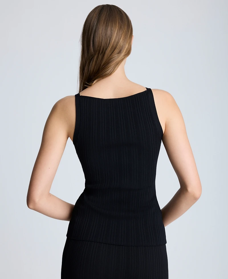 Kenneth Cole Women's Variegated-Rib Knit Sweater Tank