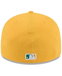 New Era Men's Gold Athletics 2025 Spring Training Low Profile 59FIFTY Fitted Hat