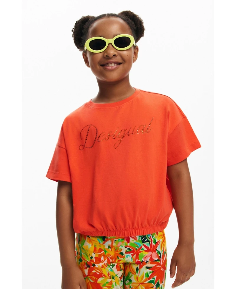 Desigual Girls Girls's t-shirt with strass