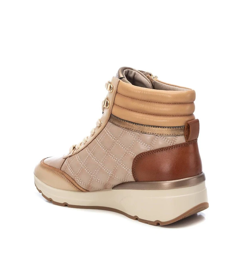 Carmela Collection Leather Sneaker Booties By Xti