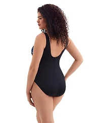 Longitude by Mimi Flamingo Women's Coolangata Wrap Sash Tank One Piece Swimsuit