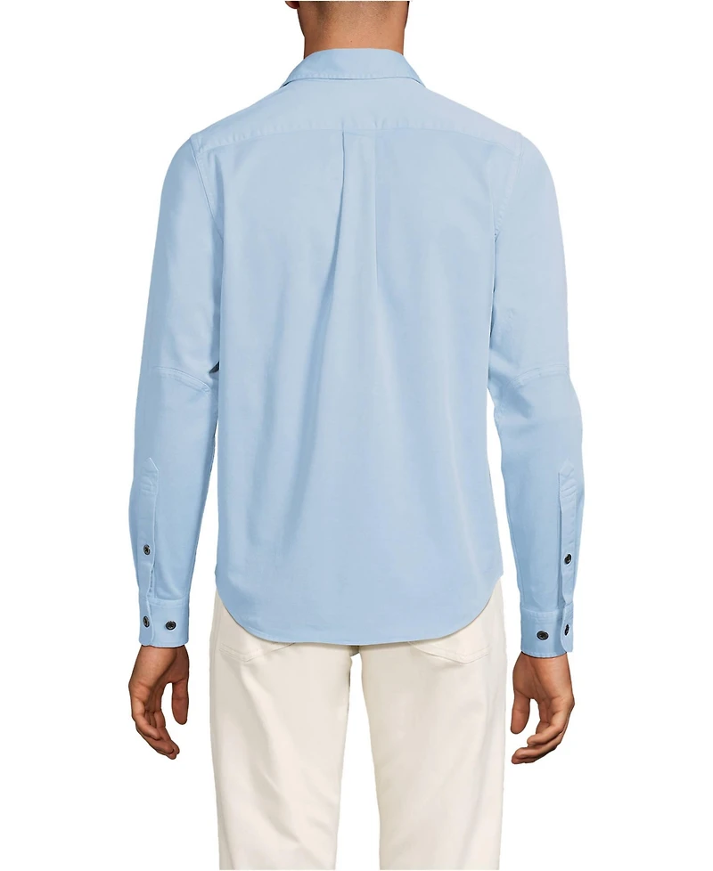 Lands' End Men's Sun Washed Overshirt