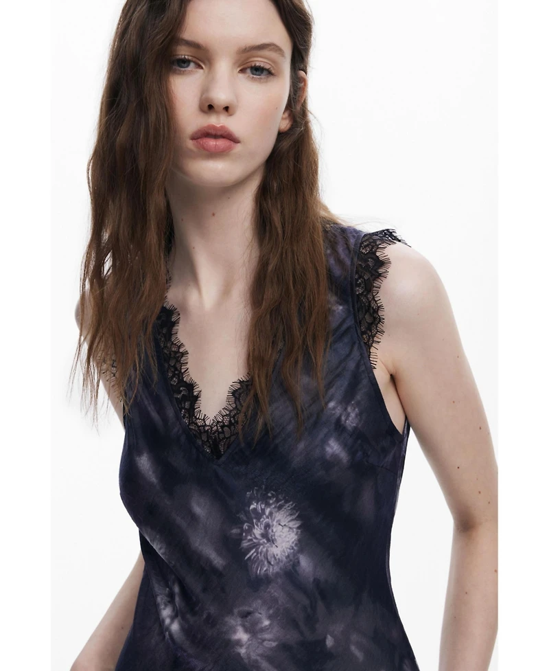 Desigual Women's Collina Strada satin floral dress