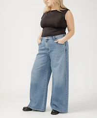 Silver Jeans Co. Plus Highly Desirable High Rise Ultra Wide Leg