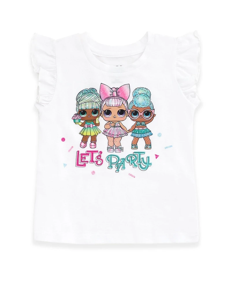 L.o.l. Surprise! Girls T-Shirt Skirt and Bag 3 Piece Outfit Set