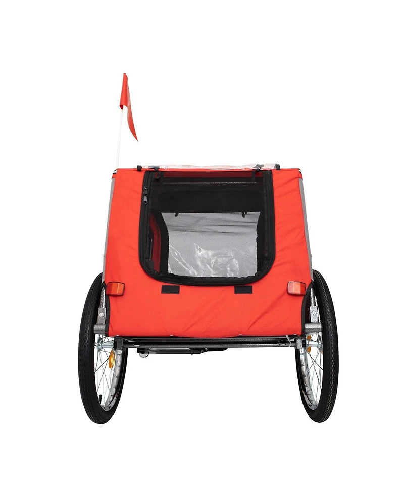 Outdoor Heavy Duty Foldable Utility Pet Stroller Dog Carriers Bicycle Trailer