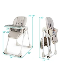 Baby Convertible High Chair with Wheels