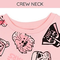 Star Wars Toddler Girls The Mandalorian Yoda French Terry Sweatshirt to