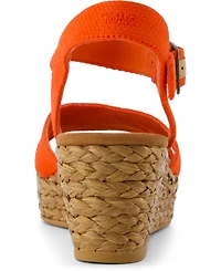 Toms Women's Audrey Ankle Strap Wedge Sandals