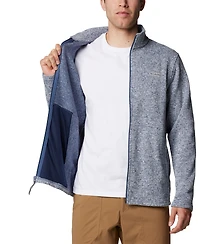Columbia Men's Alto Pass Textured Knit Sweater Fleece Zip-Front Jacket