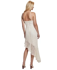 Guess Women's Claudia Asymmetric-Hem Lace Dress