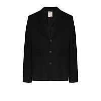 Pcfg Men's Free Heaven Eyelet Details Striped Blazer - Jet Black