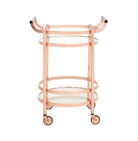 Sienna 2 Tier Round Bar Cart