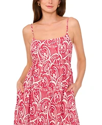 1.state Women's Printed Sleeveless Maxi Dress