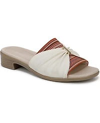 LifeStride Women's Paradise Washable Block Heel Slide Sandals