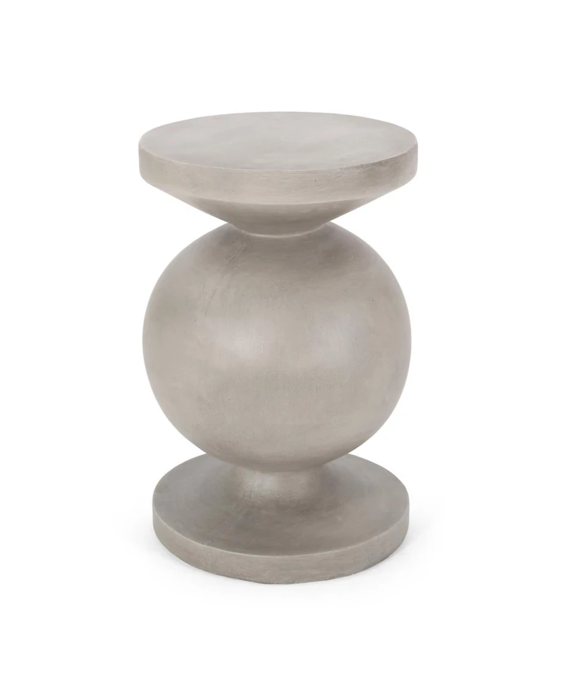 Streamdale Modern Concrete Side Table No Assembly Required, Lightweight & Durable