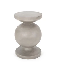 Streamdale Modern Concrete Side Table No Assembly Required, Lightweight & Durable