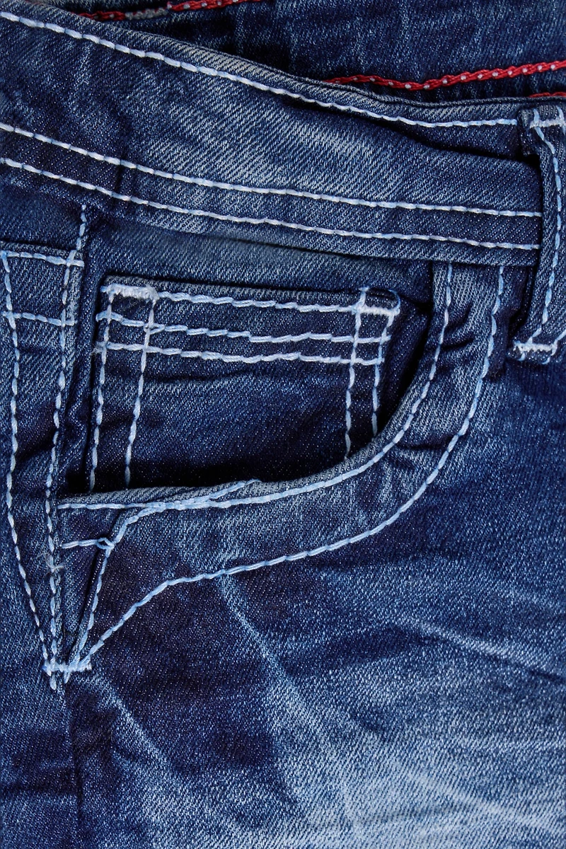 Little Boy's 4-7 Saddle Stitch Stretch Jeans