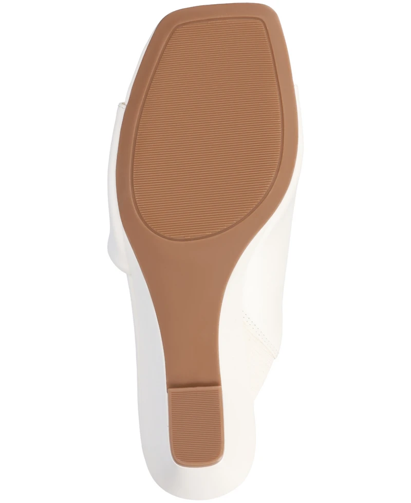 Journee Collection Women's Clementine D'Orsay Slip-On Wedge Sandals