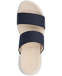 Journee Collection Women's Janis Double Band Comfort Wedge Sandals