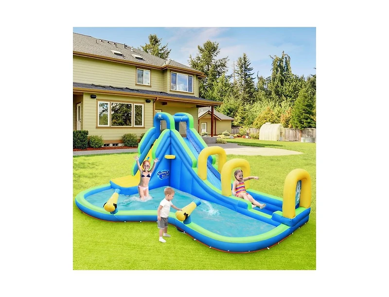 Inflatable Water Slide Kids Bounce House Fun Outdoor Playset for Summer Play