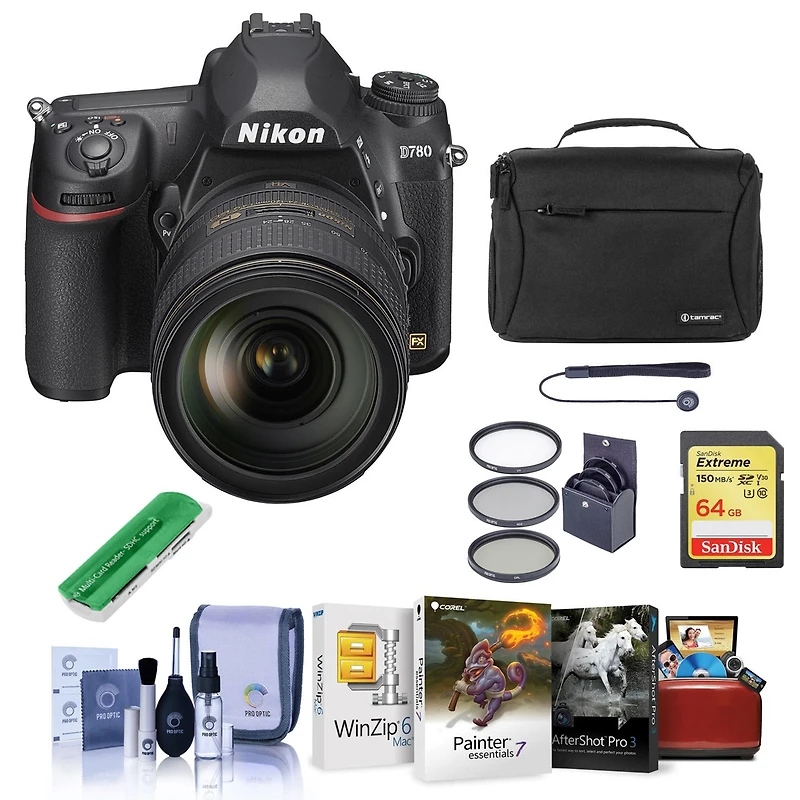 Nikon D780 Fx-Format Dslr Camera with Af-s Nikkor 24-120mm f/4G Ed Vr Lens
