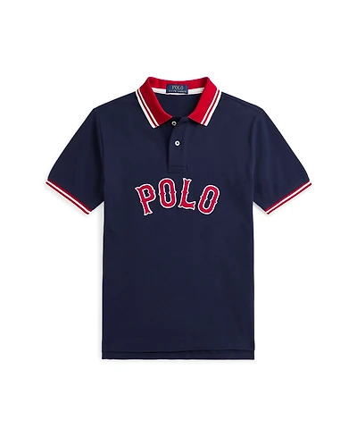 Polo Ralph Lauren Big Boys Baseball-Logo Mesh Polo Shirt