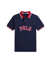 Polo Ralph Lauren Big Boys Baseball-Logo Mesh Polo Shirt