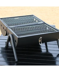 Streamdale Portable Charcoal Grill Tabletop, Outdoor Cooking, Durable Steel