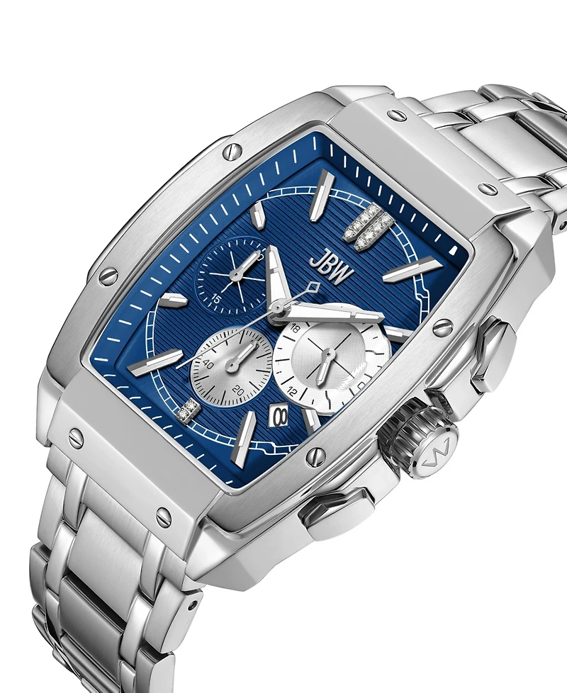 Jbw Men's Echelon Diamond Gold-Plated Stainless-Steel Watch