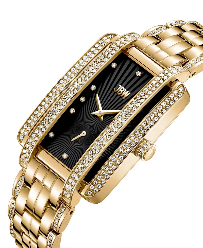 Jbw Women's Mink Diamond Gold-Plated Stainless-Steel Watch