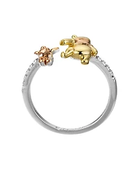 Unwritten Disney Winnie The Pooh Piglet Cubic Zirconia Bypass Ring