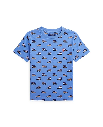 Polo Ralph Lauren Toddler and Little Boys Car-Print Jersey T-Shirt