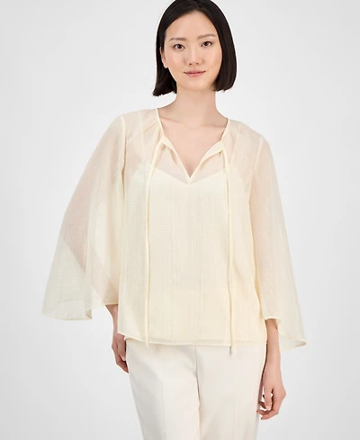 Anne Klein Women's Tie-Neck Blouse