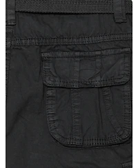 Boy's Belted Twill Cargo Shorts, 8-18