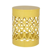 Streamdale Modern Minimalist Side Table Set with Iron Cut Design