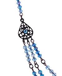 2028 Lantern Bead Triple Drop Necklace