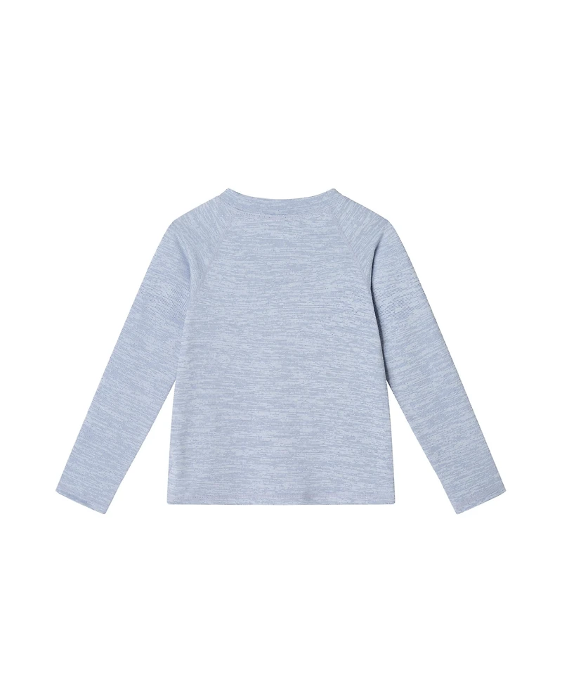 Toddler/Child Boys Blue Heathered Rashguard