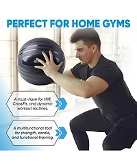 Bintiva Textured Slam Ball Kit - Black - Black