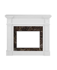 Streamdale Only Mantel (Not Included 23" Fireplace)--White, 45.6"W11.8"D40"H