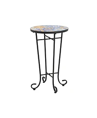 Streamdale Patio Side Table,Colorful+Black